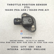 16400-P0A-A50 16400-P06-A11 JT3L TPS Sensor - Honda B16A B16B B18C B20B D15B D16A F20B F22B H22A Civ