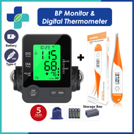 Digital Blood Pressure Monitor Rechargeable Bp Monitor Digital Thermometer for Baby Kid Flexible Tip