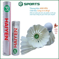 Silver Hai Yen Wood Base Badminton Box - Duck Feather Shuttlecock - White Feather Shuttlecock - Comp