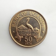 410 - Koin Uganda 50 Cents 1976. luster Highgrade