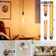 AMBER Vintage Retro Bulb E27 holder Ball light Bright Warm White 40W Edison Lamp