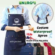 ENERGIE Kitchen Apron Custom Name and Logo Custom Apron Kitchen Waterproof Apron Waterproof Apron