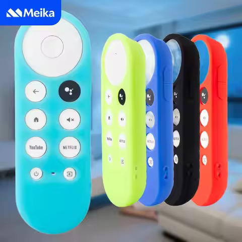 Silicone Protective Case for Google Chromecast TV Remote G9N9N Shockproof Anti-Slip Washable Control