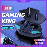 Ubik K9 9D Sound Wireless Earphone Bluetooth Earbuds Low latency Bluetooth Earphone Gaming Dual mode 游戏蓝牙耳机