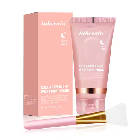 Collagen Overnight Wrapping Peel Off Facial Mask, Korean Collagen Night Wrapping Mask Deeply Hydrate