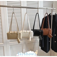 FAYSHOWS Shoulder Bag, Large Capacity Solid Color Tote Bag, Handbag with Mini Wallet PU Leather Bowl