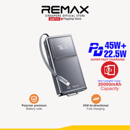 [Remax Energy CCC Certified/3C Certified] FCP-30 PD45W+22.5W 20000mAh Fast Charging Type-C Telescopi