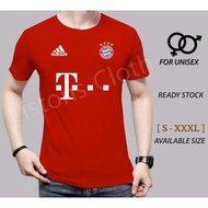 MERAH FOR SALE: BAYERN MUNCHEN RED T-SHIRT, FOOTBALL JERSEY, LEAGUE FANS TSHIRT