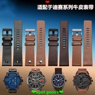 Strap Suitable for Dissay Genuine Leather Strap Men MDADDY Series DZ7257 DZ4343 DZ4459 24 26 28mm