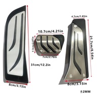aihei สำหรับbmw 2 4 Series F22 F32 2013~2021 Rhd At/mtรถเท้าเหยียบacceleratorเบรคคลัทช์restป้องกันเส