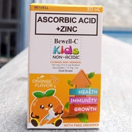 Bewell-C Ascorbic Acid + Zinc 30mL Drops Vitamin C Zinc