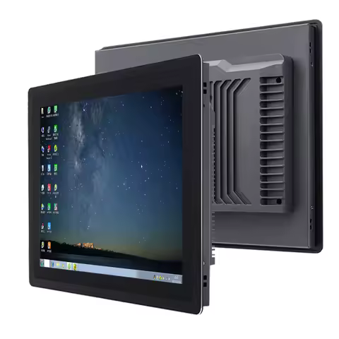 10 12 15 Inch industrial touch computer all in one pc panel pc with resistive touch screen built-in 
