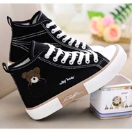 Women's Canvas Sneakers Semi Boots Korean Style Best Quality why Bear Boots Women Fashion Boots