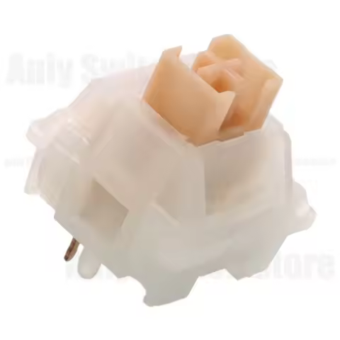 Outemu Yellow Jade Silent Tactile Switch 45g 5 Pins Hot Swap Switches For Mx Mechanical Gaming Keybo