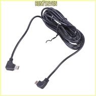 RUN 11ft Type C to Mini USB Charging Wire 340cm Double Right Angle 5V Power Cable