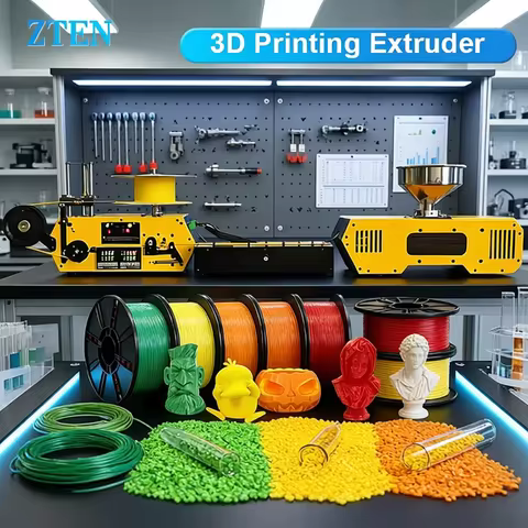 3D Printer Filament Extruder HT400 Extruder with Wire Winding Extrusion Tools PLA PETG PA ABS 3D Pri