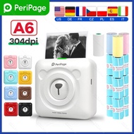 Peripage A6 304DPI Mini Photo Printer Pocket Sticker kingzhop