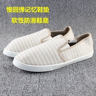 Spring Summer Casual Canvas Shoes Women's Slip-On Round Toe Lazy Shoes Soft Sole Breathable All-Matc