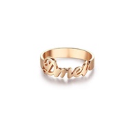 925 Silver DIY Name Ring