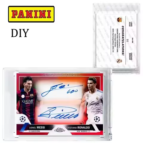 SPORTS Homemade Star DIY Card Messi Ronaldo Signed Collectible Card Christmas Birthday Present footb