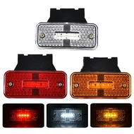 4LED Red 24V Truck Side Marker Light with Bracket 24V Rear Clearance Lamp for Heavy Duty Truck Trailer Lorry Tractor for