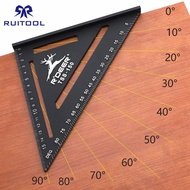 【Hot item】 Triangle Ruler 150/300mm Speed Square Aluminun Alloy Protractor Right Angle Tools Carpent