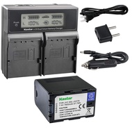 Kastar LCD Dual Fast Charger & Battery 1x for JVC SSL-JVC70 SSL-JVC75 BN-S8I50 GY-HMQ10 GY-LS300 GY-