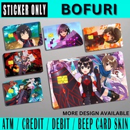 BOFURI Card Sticker - Vinyl Matte Laminated Waterproof Scratch Proof