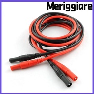 MERIGGIARE 1/2pcs Male-to-Female Banana Plug, CATII 1000V /32A Max Silicone Meter Test Lead Extensio