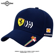 Hot Fashion Raikkonen Ferrari F1 race uniform duckbill cap sun protection cotton sweat absorption su