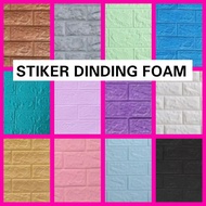 M2M WALLPAPER Wallfoam Wallpaper Sticker Foam Brick White 3D Foam Brick Sticker 3D Foam Brick Foam B