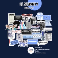 Kpop Stickers | Lesserafim Scacker Girlband Aesthetic Sticker/ Tumblr Sticker/ Laptop Waterproof Die
