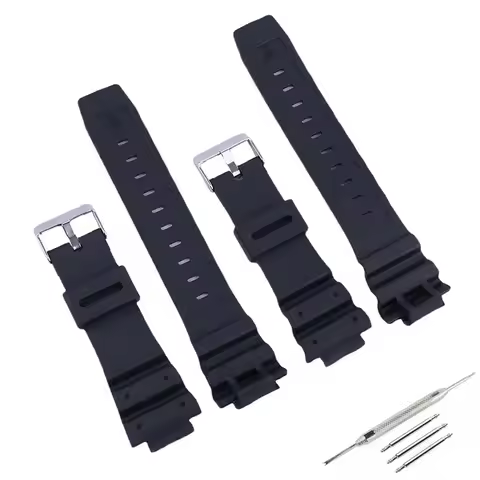 Men's Resin watch strap compatible with Casio G-shock DW9052 9050 9051 8800 9000 004 3232 rubber wat
