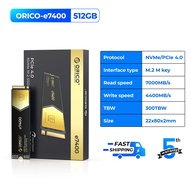 ORICO 7000Mb/s M.2 NVMe SSD PCIe 4.0 NVMe Gen4 x4 Internal Solid State Drive With Cooling Vest for P