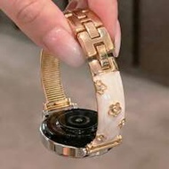 18มม. 20มม. 22มม. สายนาฬิกาลายดอกไม้ - สายรัดเปลี่ยนแฟชั่น, เข้ากันได้กับ Samsung Galaxy Watch 6 5 4