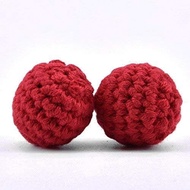 Blue-Ther 2pcs Crochet Ball (Dia 2.5cm,1 Magnetic+ 1 Normal) Magic Accessories for Cups,Balls and Ch