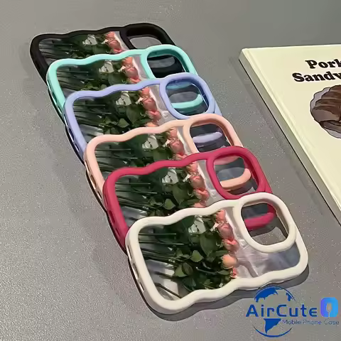 Rose Flowers Candy Wavy Soft Case For OPPO Reno 15 15F 14 14F 13 13F 12 11 11F 10 Pro 8 8T 8Z 7 7Z 6