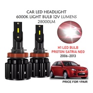 [2PCS] Proton Satria Neo 2006-2013 B8 LED Car Headlight H1 6000K Highlight Spotlight Car LED Front L