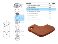 Oase BioMaster Filter Foam - (20ppi Blue / 30ppi Orange)