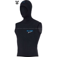 BARE SPORTS 1mm S-FLEX Hooded Vest - Men's Water Sports Thermal Protection Ideal Tropical Diving *Or