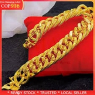 🔥GELANG TANGAN LIPAN (cangkuk S)💯COP916 bracelet rantai tangan emas korea &amp; Bangkok murah by MP BANGKOK Jewellery