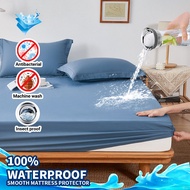 Waterproof Mattress Protector / Bed Cover /Single/Queen/King Size Fitted Bedsheet
