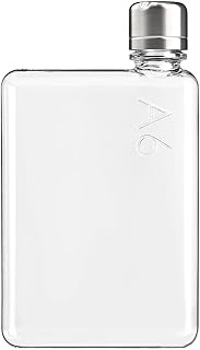 A6 memobottle - The flat water bottle designed to fit in your bag | BPA Free | 12oz (375ml)