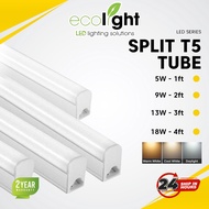 Ecolight LED T5 Tube Light Lamp Bulb Complete Set Celling Light Energy saving 1ft/ 2ft/ 3ft/ 4ft