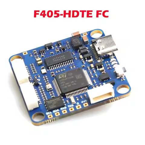 F405-HDTE F4 Flight Controller STM32F405 Built-in Dual BEC OSD Blackbox 3~12S LiPo For RC FPV Long R