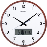 Seiko Analog Clock with Digital Calendar QXL008B