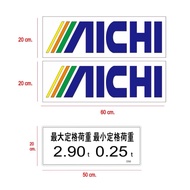 AICHI D70A Crane Drill Sticker-Decal Kit -