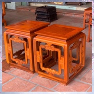 Stone wood sitting pedestal, size 38 square, 56cm high