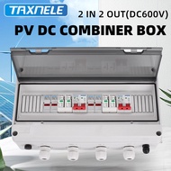 PV DC Combiner Box 2 in 2 out Solar photovoltaic DC 600V Surge Lightning Protection 2 String Fuse MC
