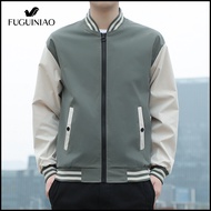 Fuguiniao แจ็คเก็ตเบสบอลนักบินรบแบรนด์แจ็คเก็ตแขนยาวสำหรับผู้ชายM-5XL เสื้อเสื้อแจ็คเก็ตลำลอง